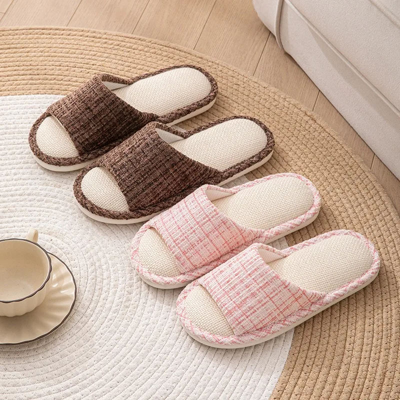 Home Textile - Pantofole da casa in lino per